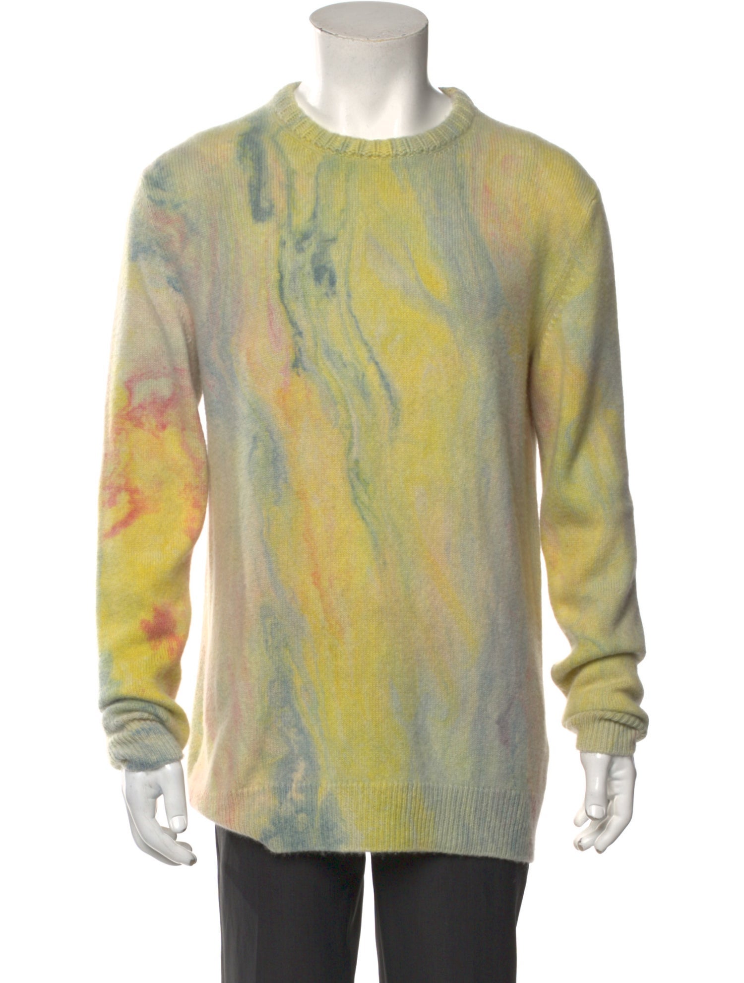 Harden Cashmere Tie-Dye Print Pullover
